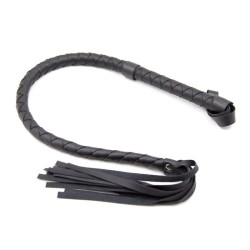 Black Single Tail Whip - 85 cm / 33.5 inch