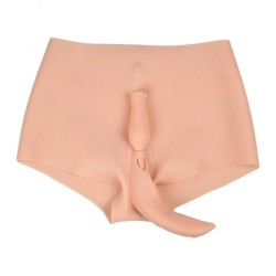 Realistic Fake Vagina Pants with Navel