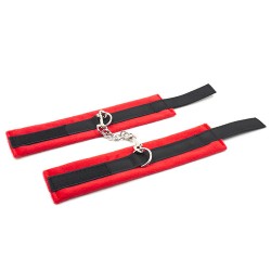 Black And Red Bondage Kit - 9 Pcs