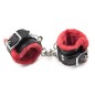 Red &amp; Black Plush Wrist / Ankle Cuffs