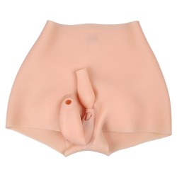 Butt Lift Fake Vagina Pants with Navel