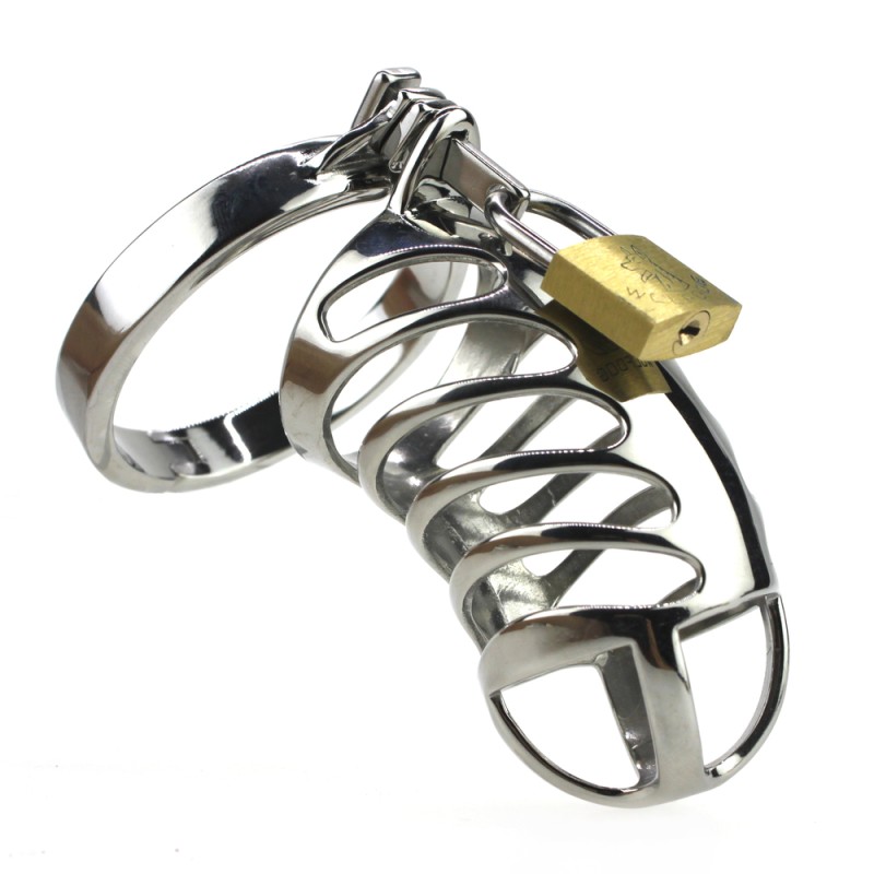 Metal Male CB Restraint device Penis Chastity Cage