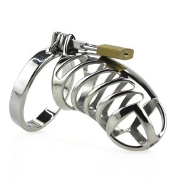 Metal Male CB Restraint device Penis Chastity Cage