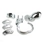 Male Chastity Device Adjustable 5 Size Ring