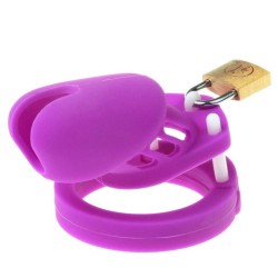 Silicone CB6000s Chastity Devices In Brown/Purple/Yellow