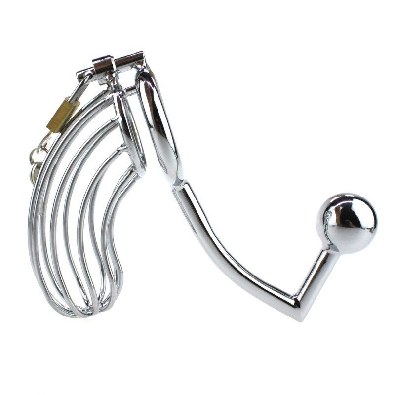 The Bird Cage Chastity Device With Anal Intruder