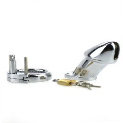 Steel Male Padlock CB6000 Chastity Cage Device - Big