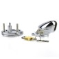 Steel Male Padlock CB6000S Chastity Cage Device - Small