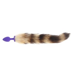 Geisha Ball Silicone Butt Plug With Fox Tail