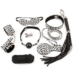 Leopard Bondage Kit - 8 Pcs