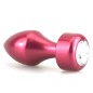 Aluminium Butt Plug With Diamond - Colorful