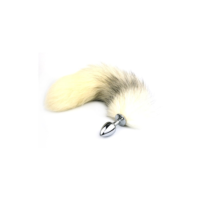 Cross Fox Tail  Metal Anal Plug Toy