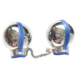 Steel Spherical Bondage Fist Mitts