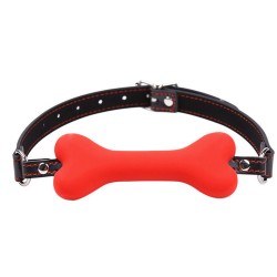 Dog Bone Soft Rubber Open Mouth Gag