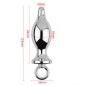 Aluminium Metal Solid Anal Plug - Silver