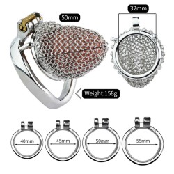 Metal Chastity Cage Mesh Male Locks Devices
