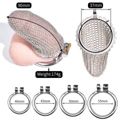 Metal Chastity Cage Mesh Male Locks Devices