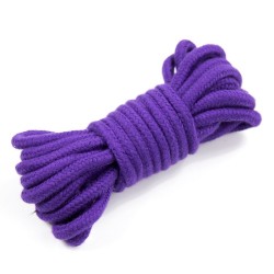 Purple And Black Fur Lined Bondage Kit 8 Piece