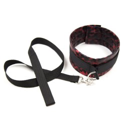 Red Leopard Line Bondage Kit - 6 Pcs