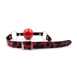 Red Leopard Line Bondage Kit - 6 Pcs