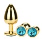 Golden Anal Plug With Diamond