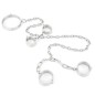 Stainless Steel collar handcuffs Wrist ankle Restraints