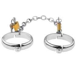 Unisex Luxury Dungeon Irons Cuffs With Chain