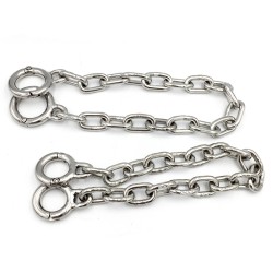 Stainless Steel Toe Cuffs With Chain