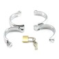 Chrome Wrist / Ankle Cuffs with Lock