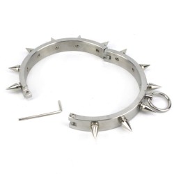 Male And Female Stainless Steel Spiked Dog Collars