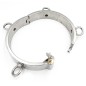 Thick Iron Locking Collar With 4 Ring For Male And Female