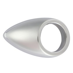 Chrome Plated Teardrop Cock Ring