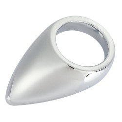 Chrome Plated Teardrop Cock Ring