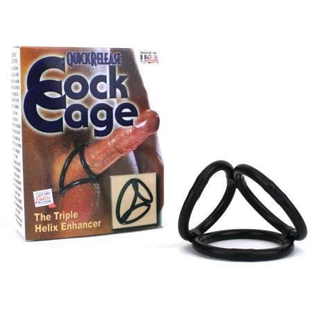 Quick Release Cock Cage Triple Helix Enhancer