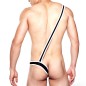 Men's One Side Stretch Bodysuit Mankini Thong