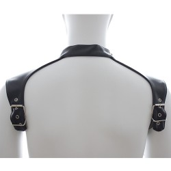 Neck Collar Body Harness Leather Straps