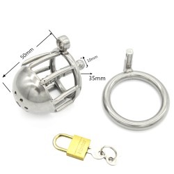 Male Boundage Chastity Cage Urethral Tube