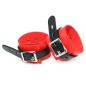 Deluxe Red/Black Locking Cuffs