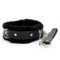 Fur Lined Bondage Slave Collar