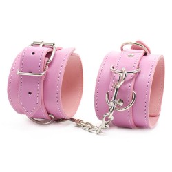 Three D Ring Pin Buckle Wrist and Ankle Cuffs