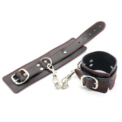 Pin Buckle Red Line Handcuffs / Shackle