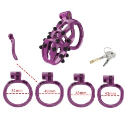 Cobra Male Chastity Cage Removable Spikes