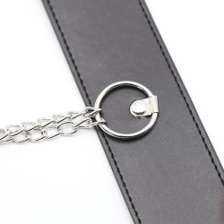 Nipple Clamp with Leather Neck Collar