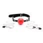 Breatheable Ball Gag with Nipple Clamps