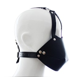 Leather Harness With Rubber Gag