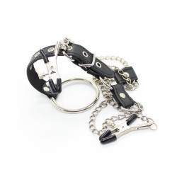 Penitentiary Nipple Clamps and Cock Ring Set