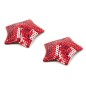 Pair of Shiny Red Sequin Star Nipple Pasties Covers