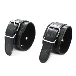 Three Nail Pin Buckle Wrist and Ankle Cuffs