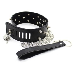 Collar Lockable With  Full Spikes