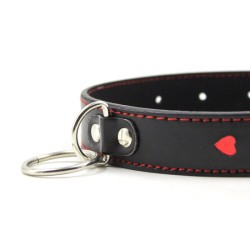 Red Heart O Ring Collar